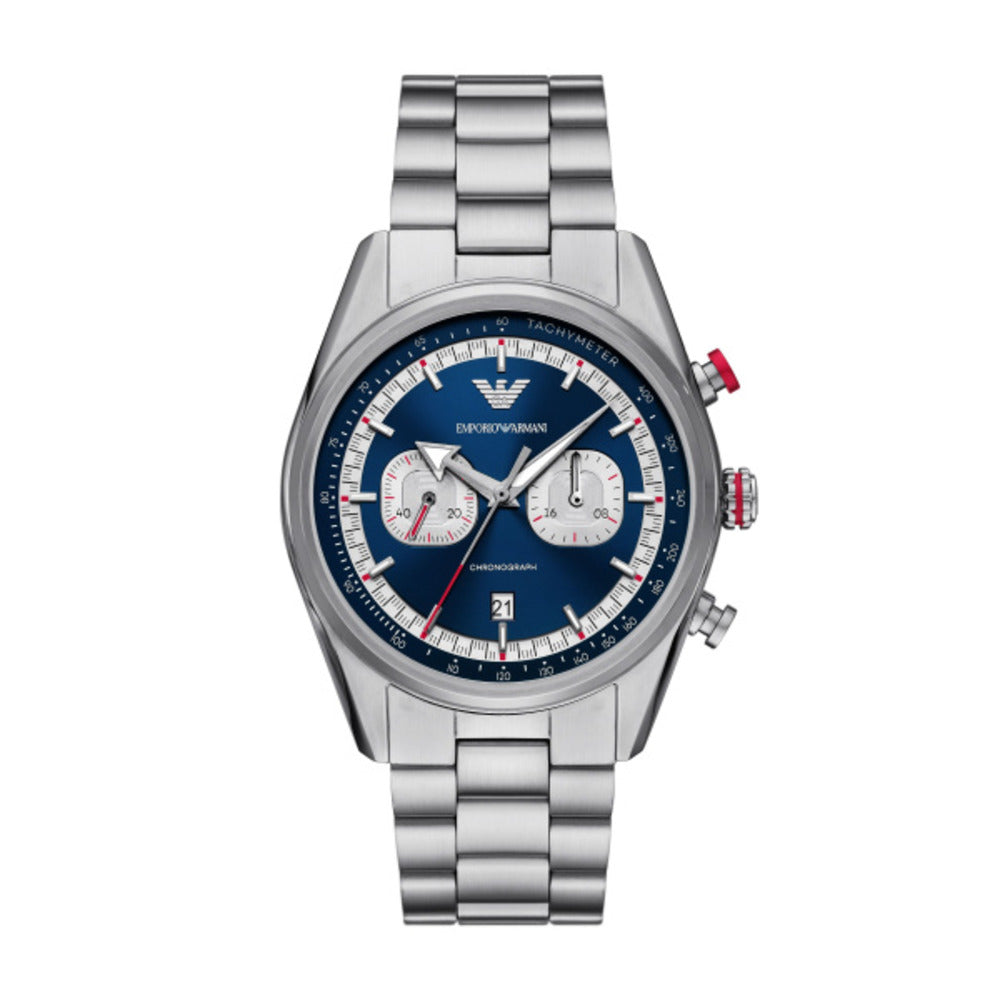 Men Racer Silver 42mm Watch