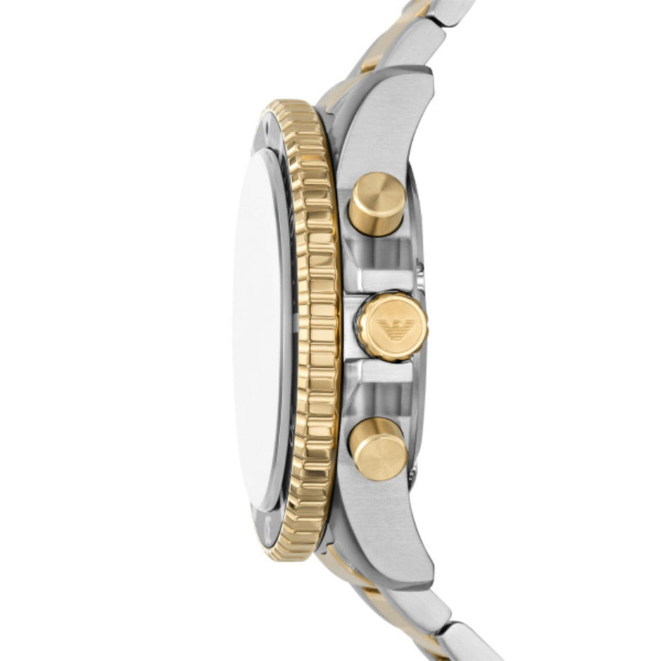 Men World Explorer Two Tone Watch