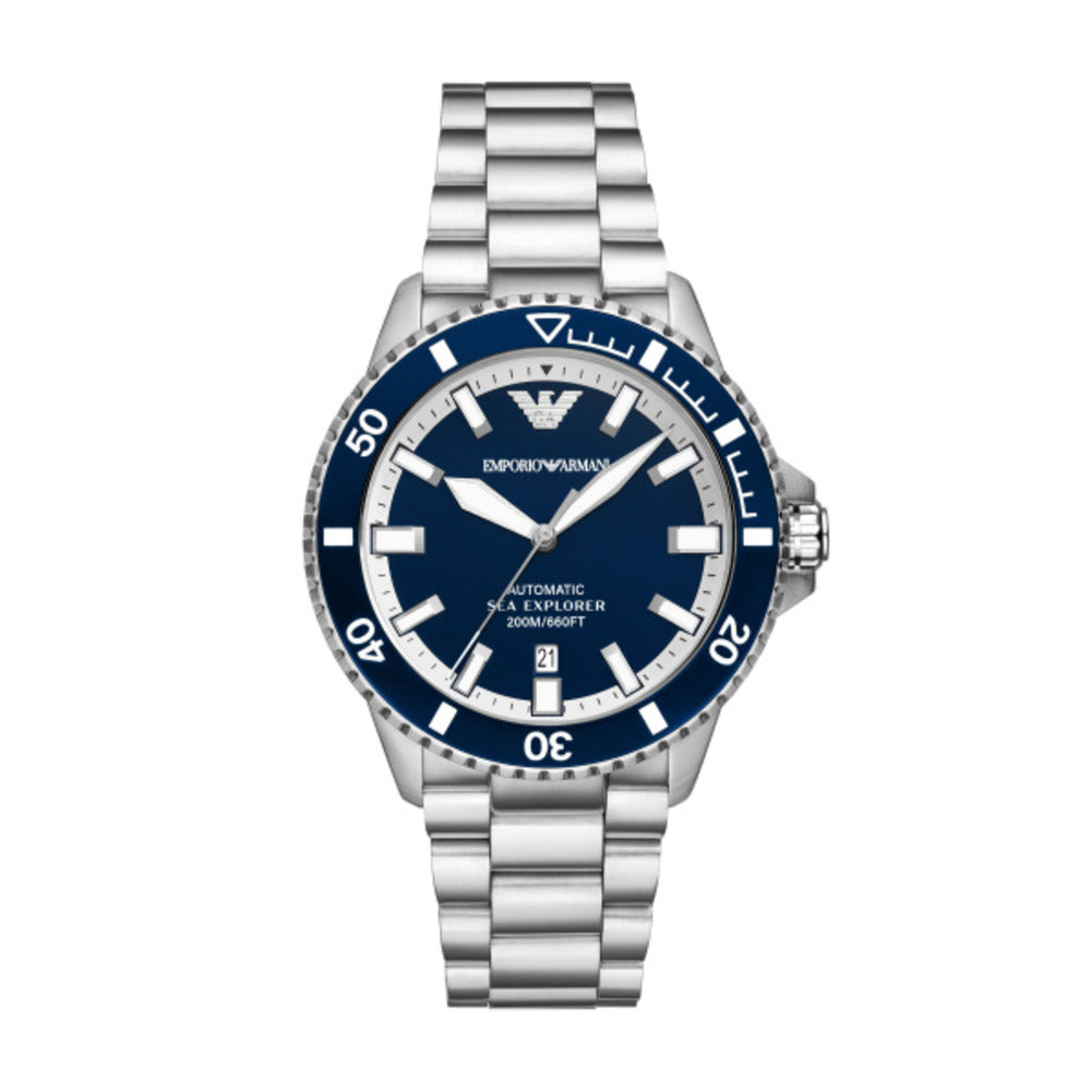 Men Sea Explorer Silver 42mm Watch