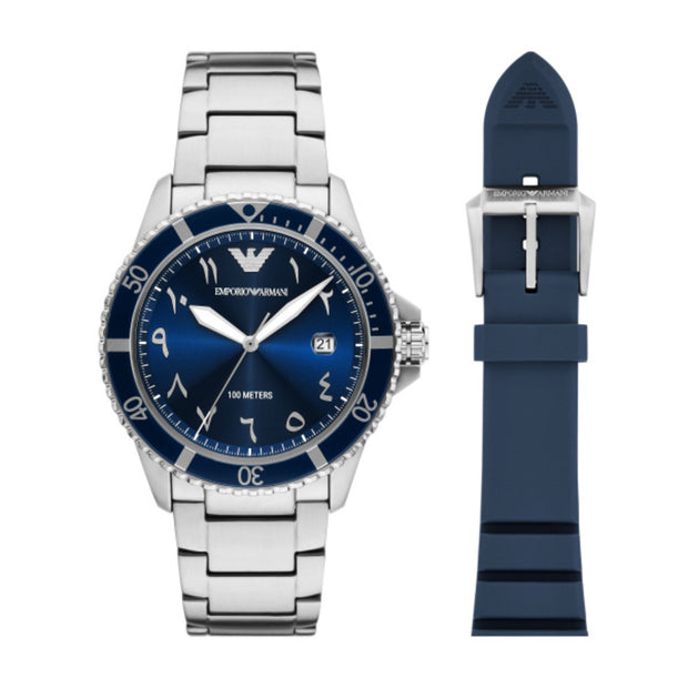 Men World Explorer Silver Watch