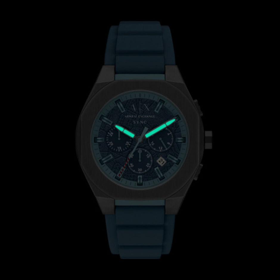 Men Sync Blue Watch
