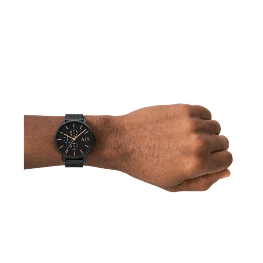 Men Black 42mm Watch