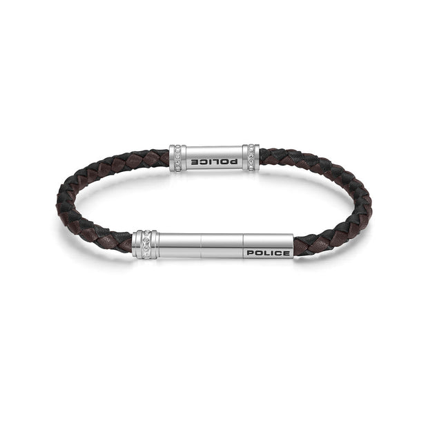 Men Barrell Silver Bracelet