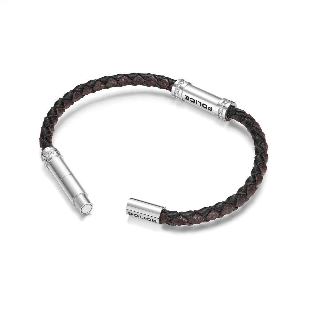 Men Barrell Silver Bracelet