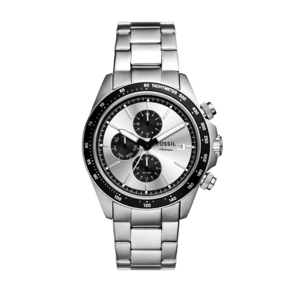 Men Autocross Silver 42mm Watch