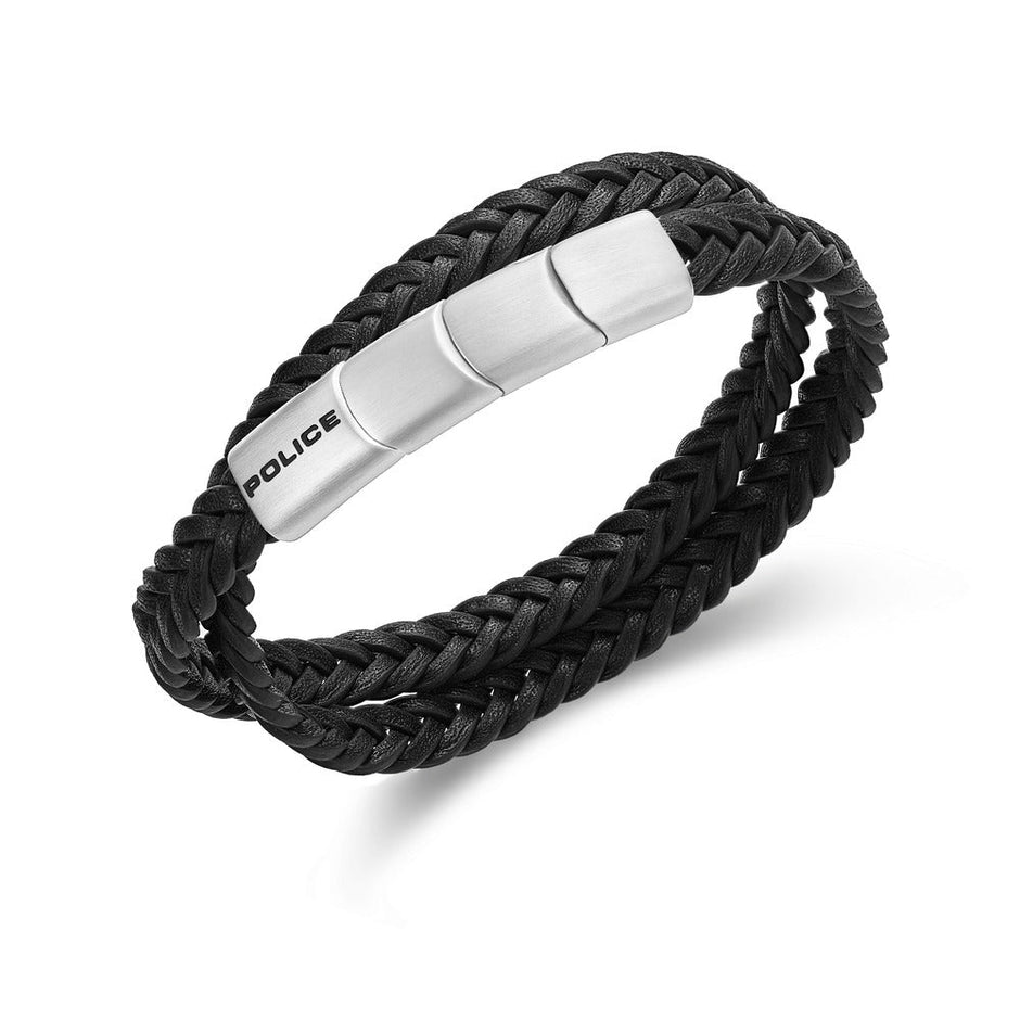 Men Braid Silver Bracelet