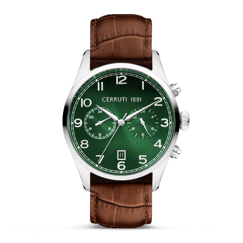 Men Brown Leather Watch
