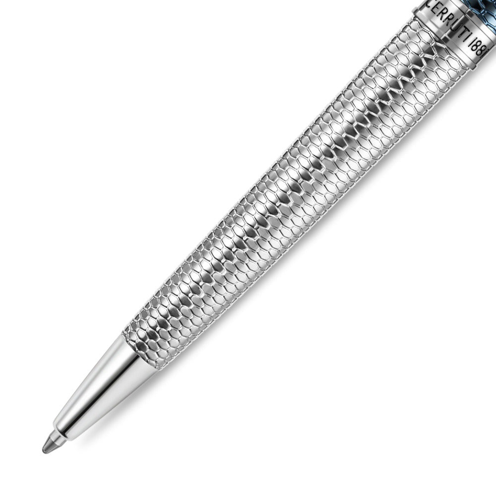 Men Giovanni Silver/ Blue Pen