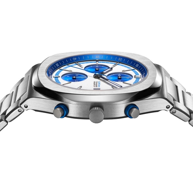 Men Chronograph Silver Watch