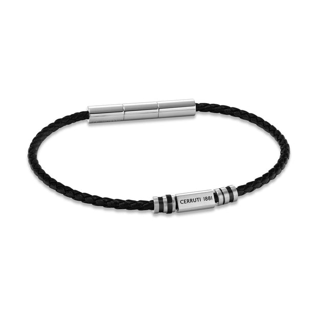 Men Silver / Black Bracelet