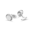 Men Pietro Silver Cufflink
