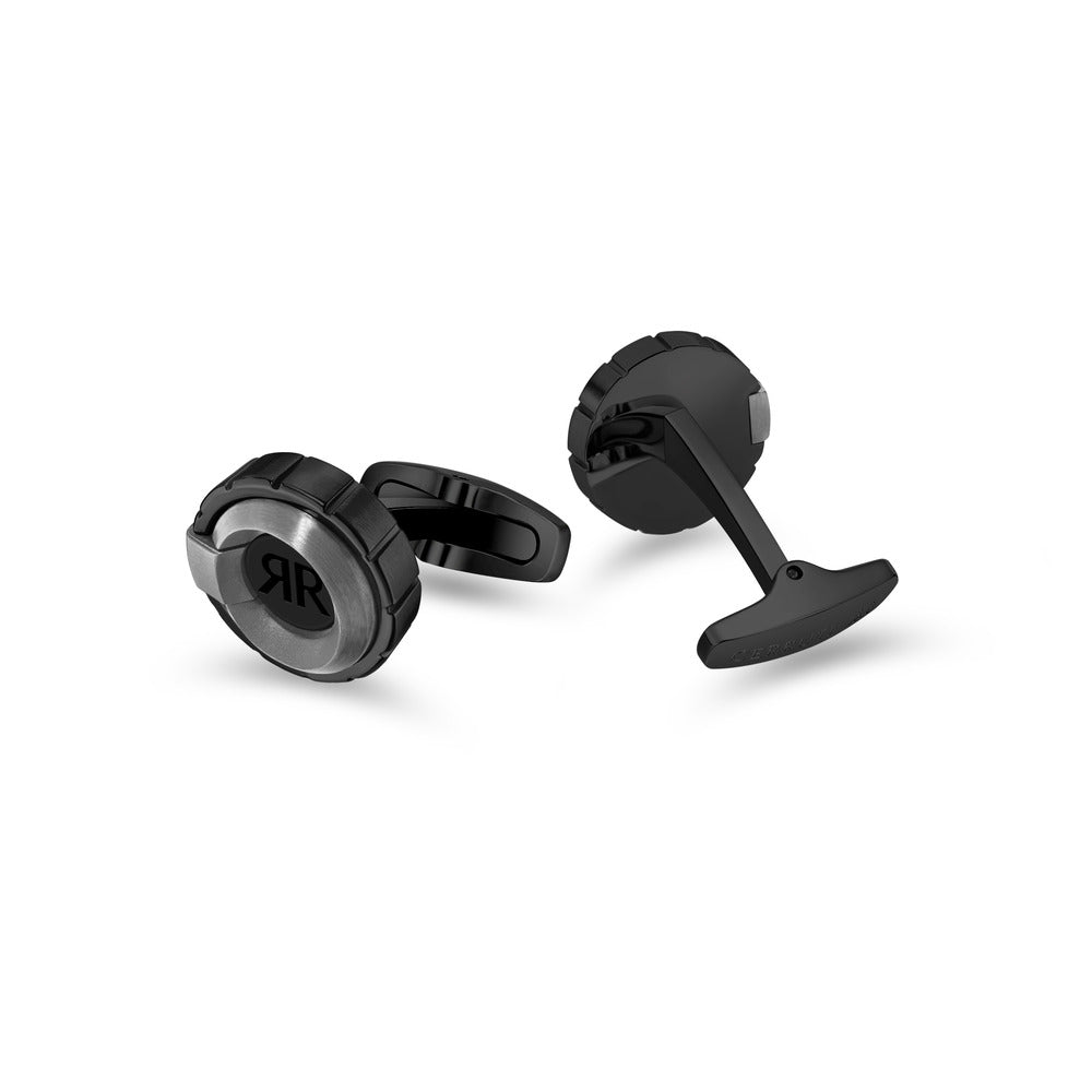 أزرار أكمام روكو سوداء / مسدس للرجال