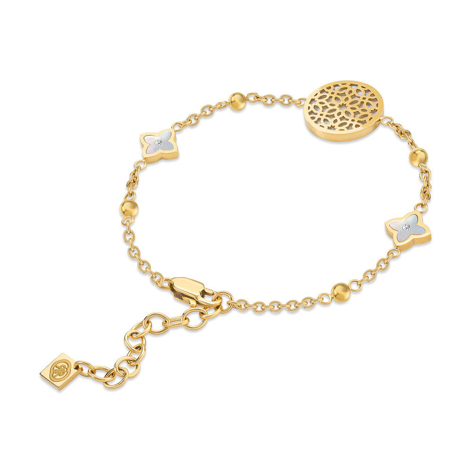 Women Arabesque White Bracelet