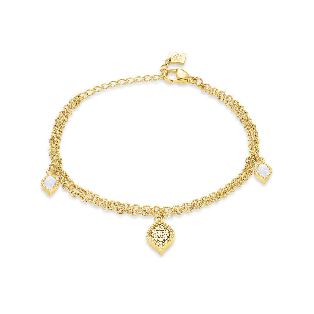 Men Esmeralda Gold Bracelet