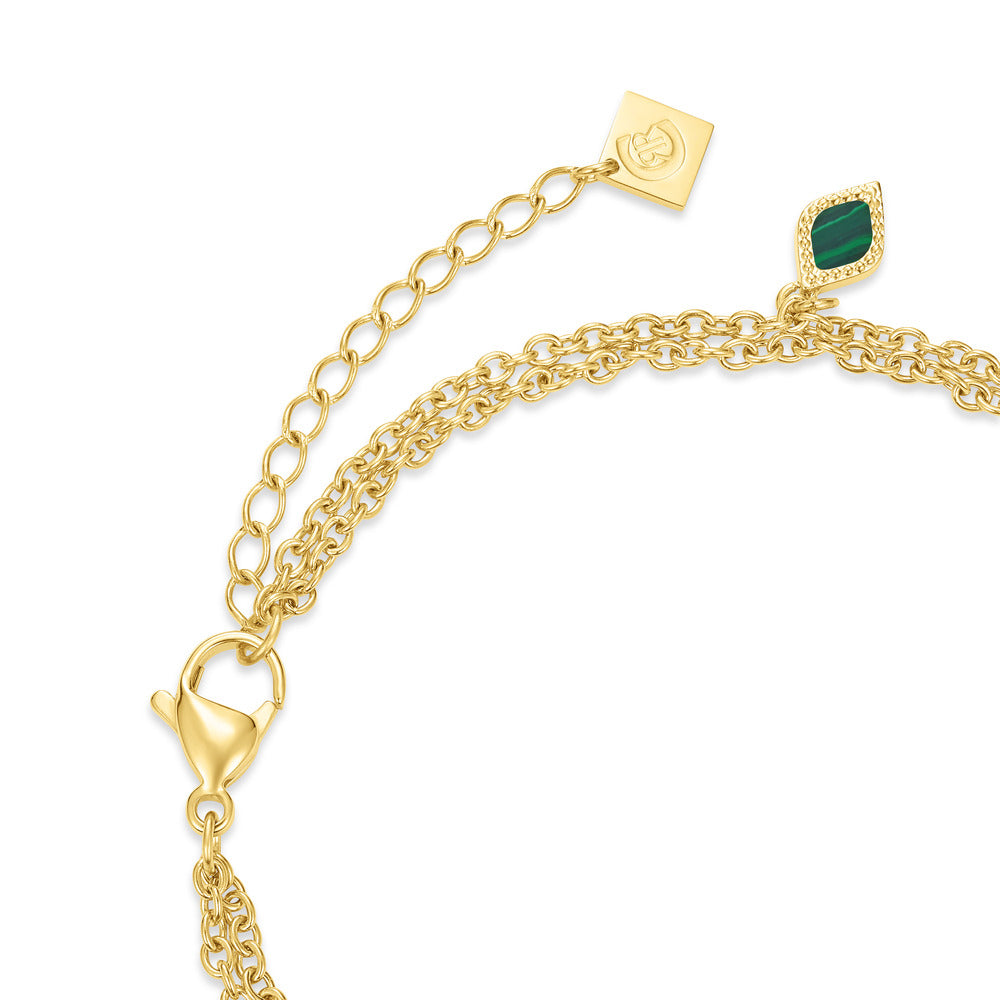 Men Esmeralda Gold Bracelet