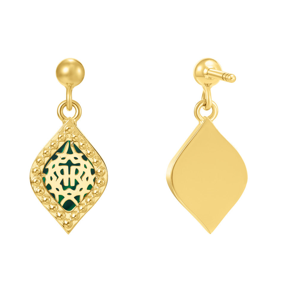 Men Esmeralda Gold Earring