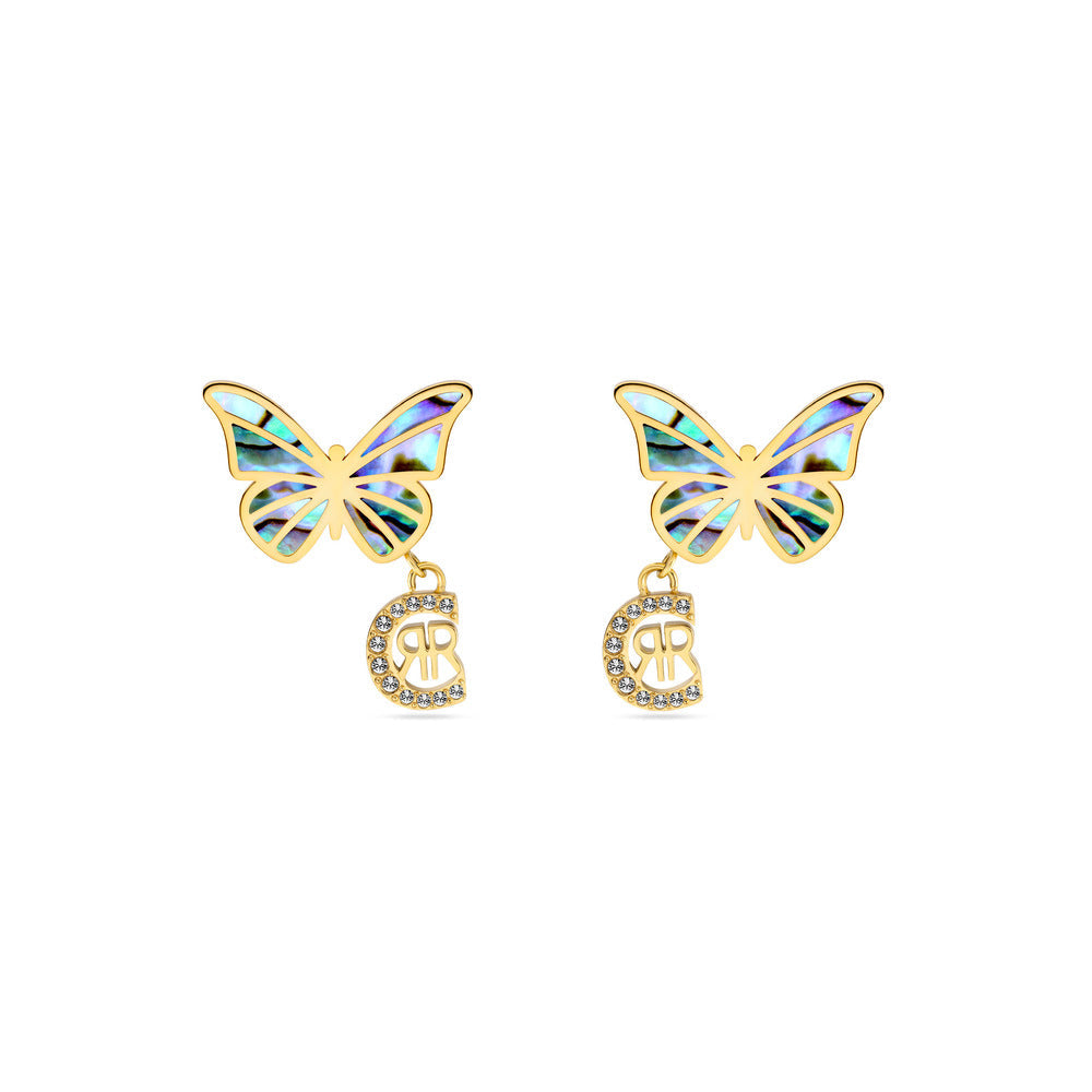 Women Butterfly Gold Earring