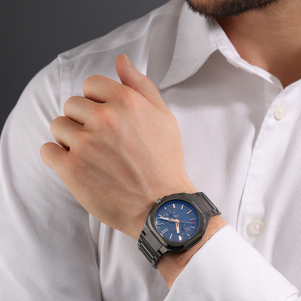 Men Leadri Blue Watch