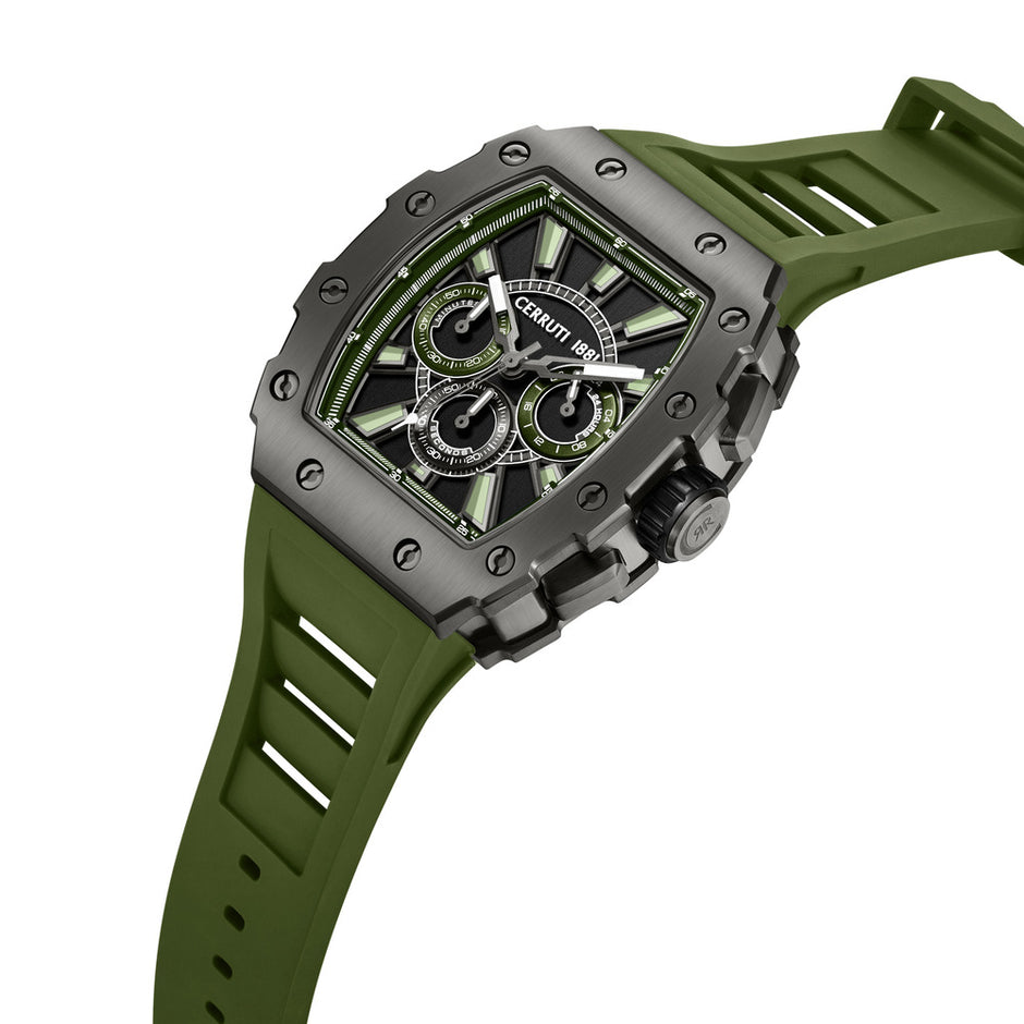 Men Gubbio Green Watch