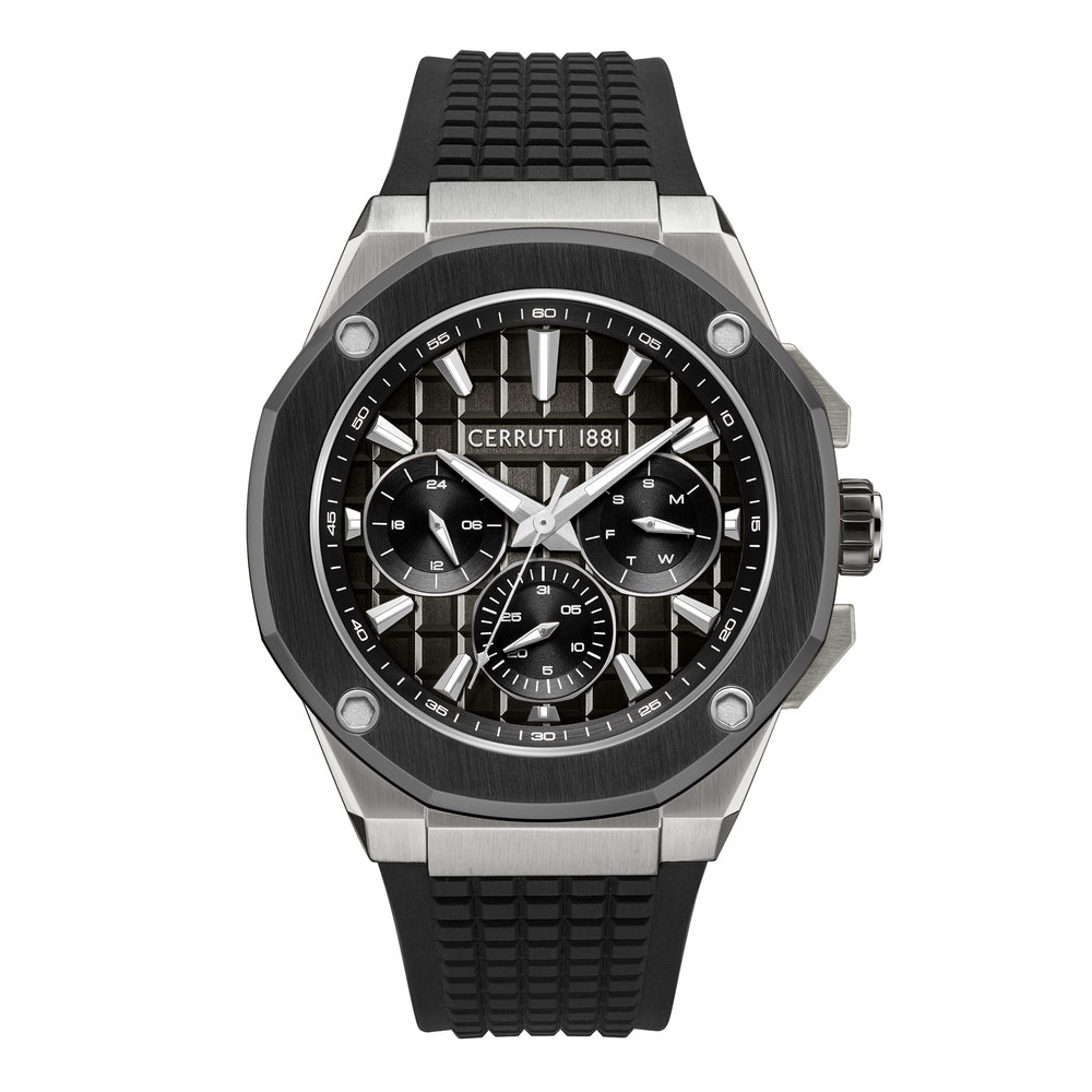 Men Razzuolo Gun Metal Plated  Gun 45.5X54Mm Watch