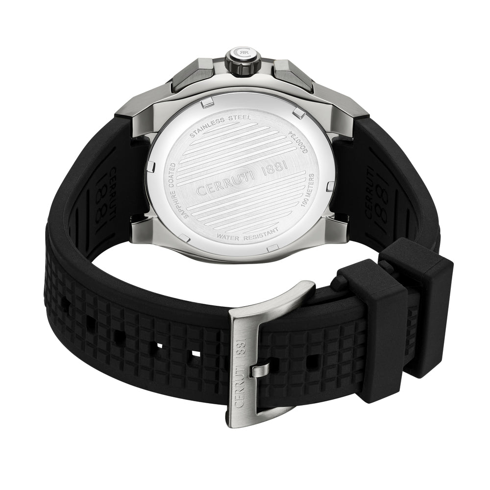 Men Razzuolo Gun Metal Plated  Gun 45.5X54Mm Watch