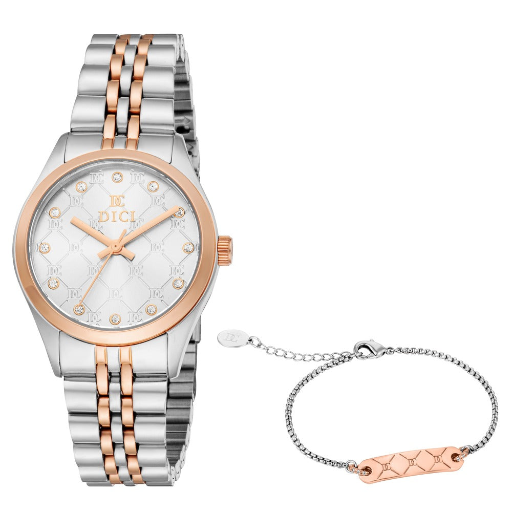 Women Set Silver 30mm Watch