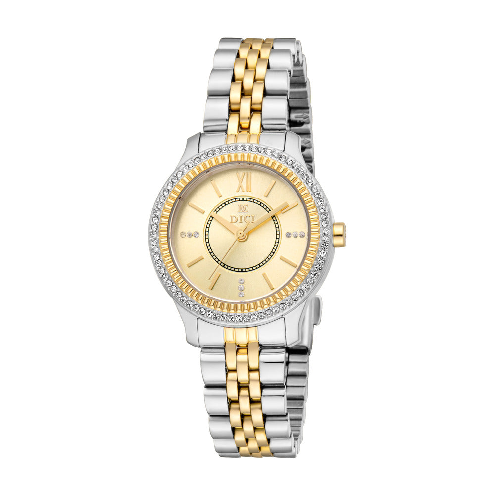 Women Glam Silver/Gold 30mm Watch