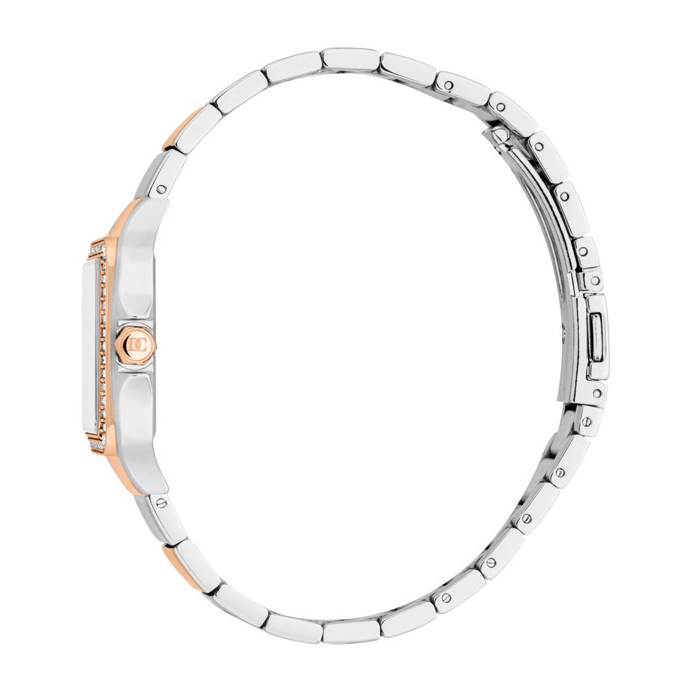 Women Glam Silver/Rose Gold Watch