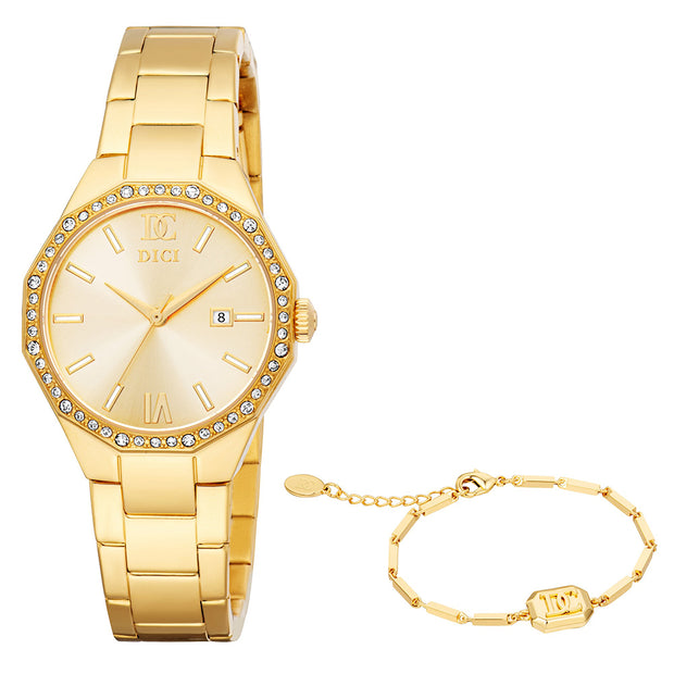 Women Priscilla Gold 30mm Watch