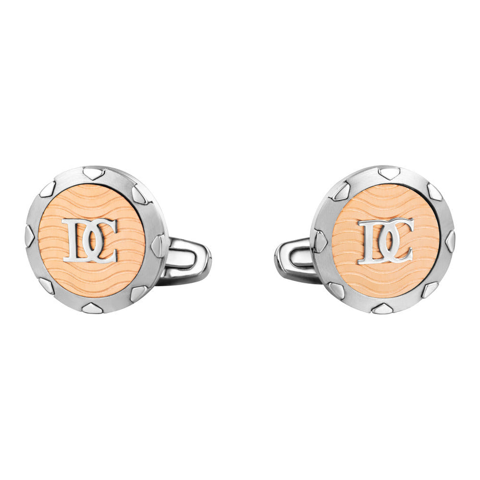 Men Silver / Rose Gold Cufflink