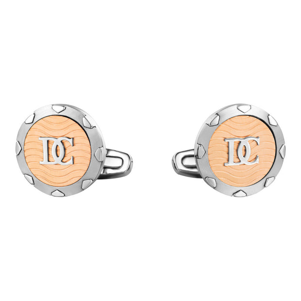 Men Silver / Rose Gold Cufflink
