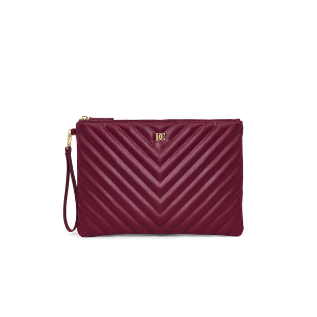 Women Wine Red Clutch