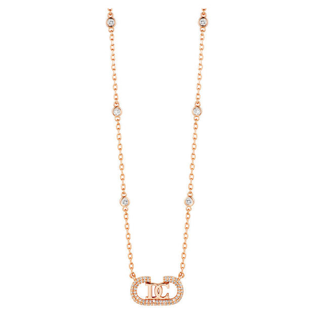 Women Voga Rose Gold Necklace