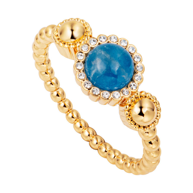 Women Blue/Gold Ring