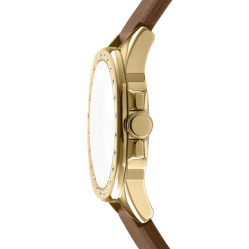 Women Brooklyn Mini Brown 30mm Watch