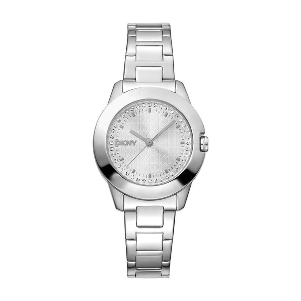 Women Park Ave Logo Silver 30mm Watch