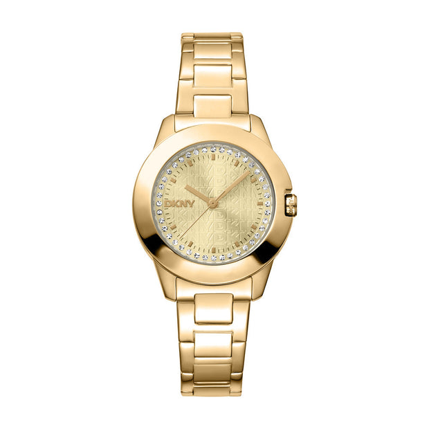 Women Park Ave Logo Gold Watch
