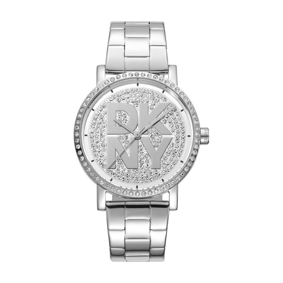 Women Soho Logo Silver 36mm Watch