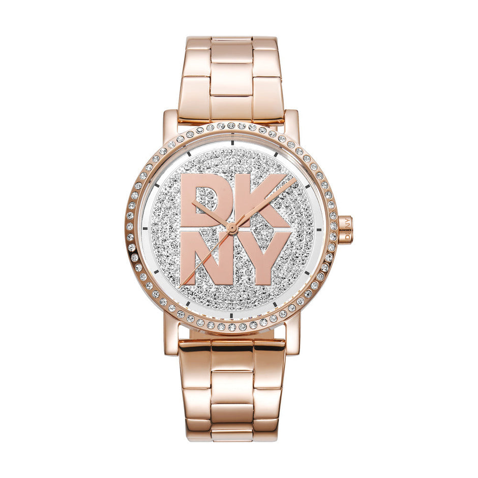 Women Soho Logo Rose Gold 36mm Watch