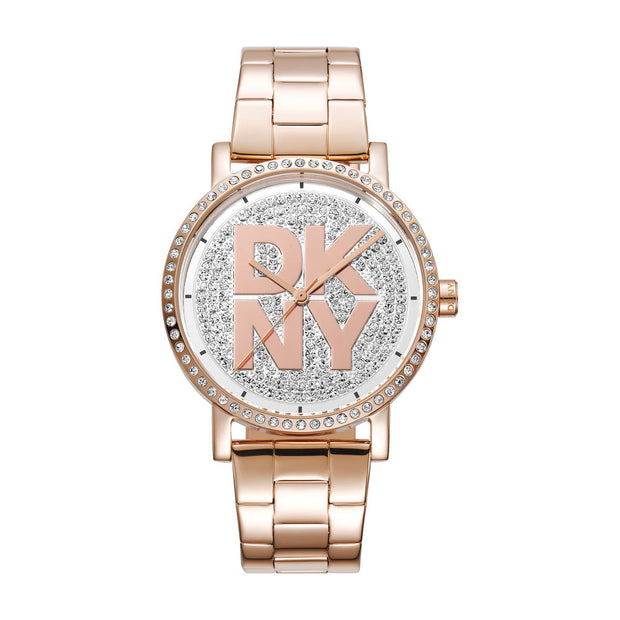 Women Soho Logo Rose Gold 36mm Watch