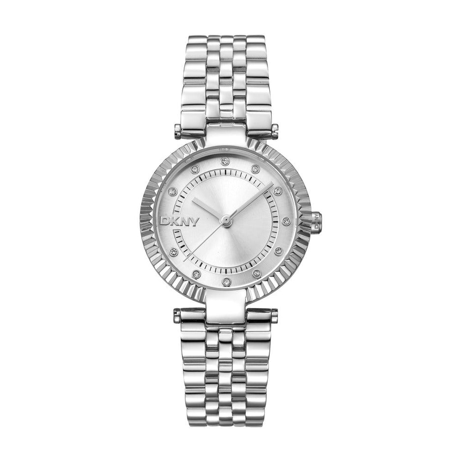 Women Essential Glitz Silver 30mm Watch