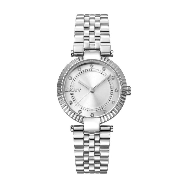 Women Essential Glitz Silver 30mm Watch
