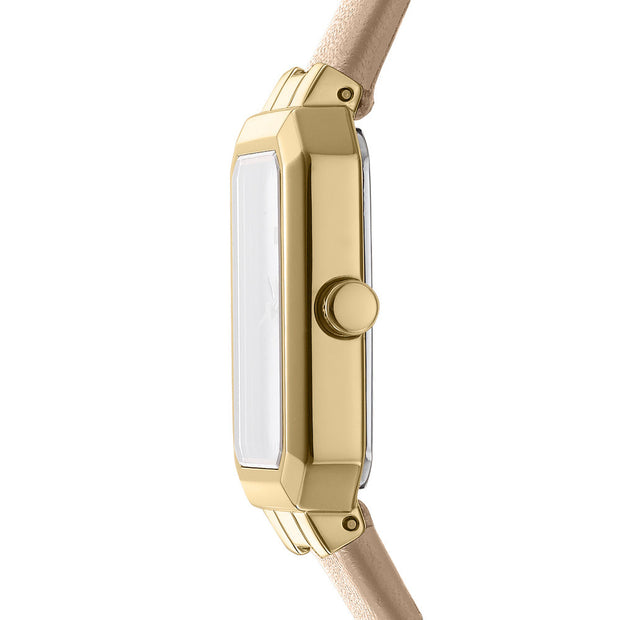 Women Uptown Midi Beige Watch
