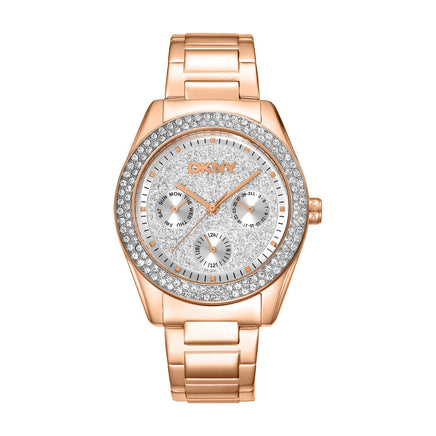 Women Chambers Multi Glitz Rose Gold Watch