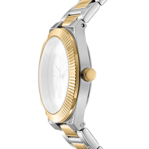 Women Logo Two Tone Watch