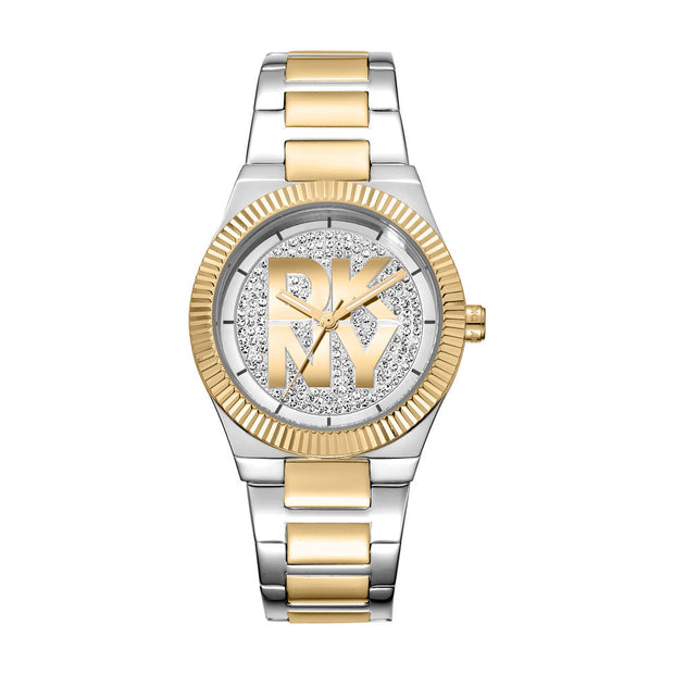 Women Logo Two Tone Watch