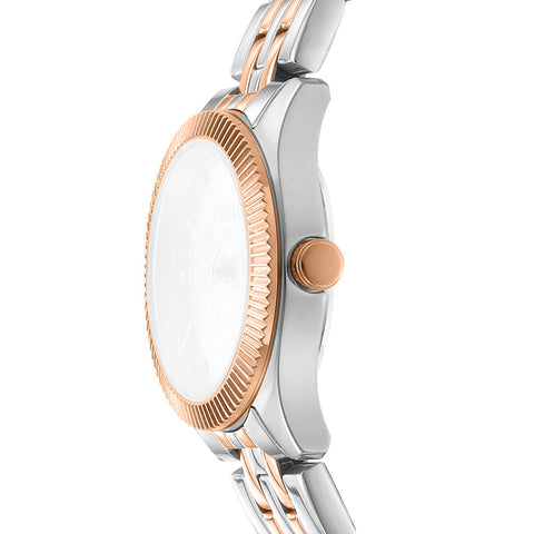 Women Logo Two Tone Watch