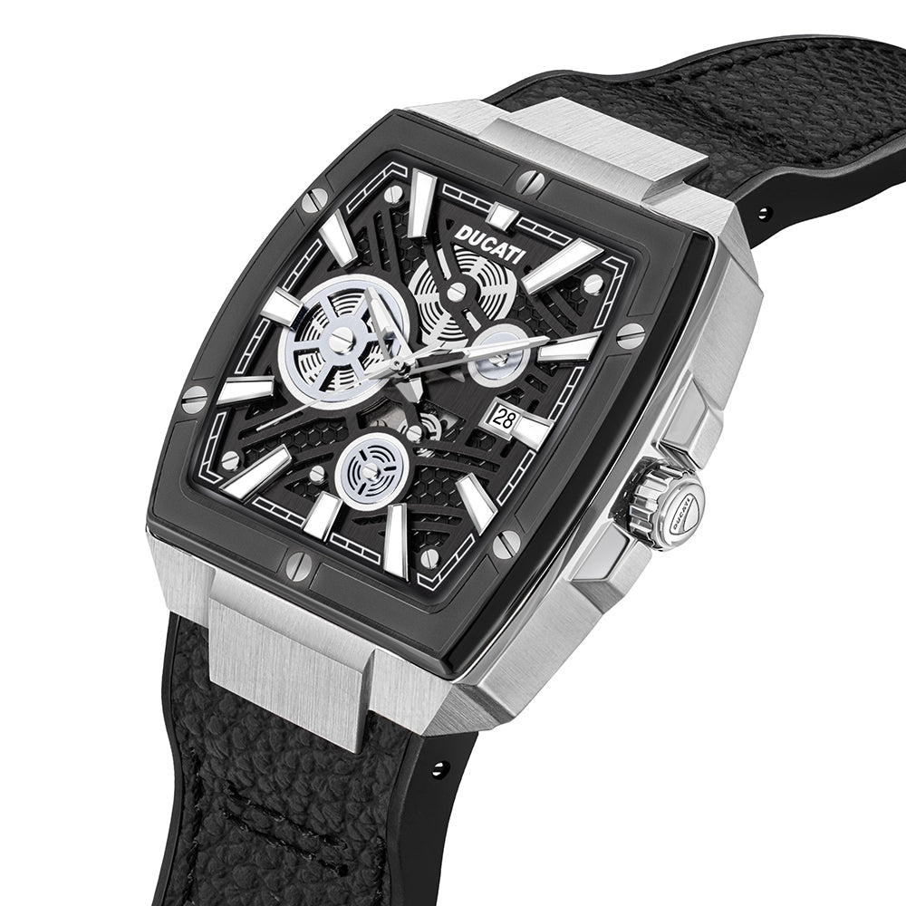 Ducati Dt002 Black Dial Ss Case Black Strap