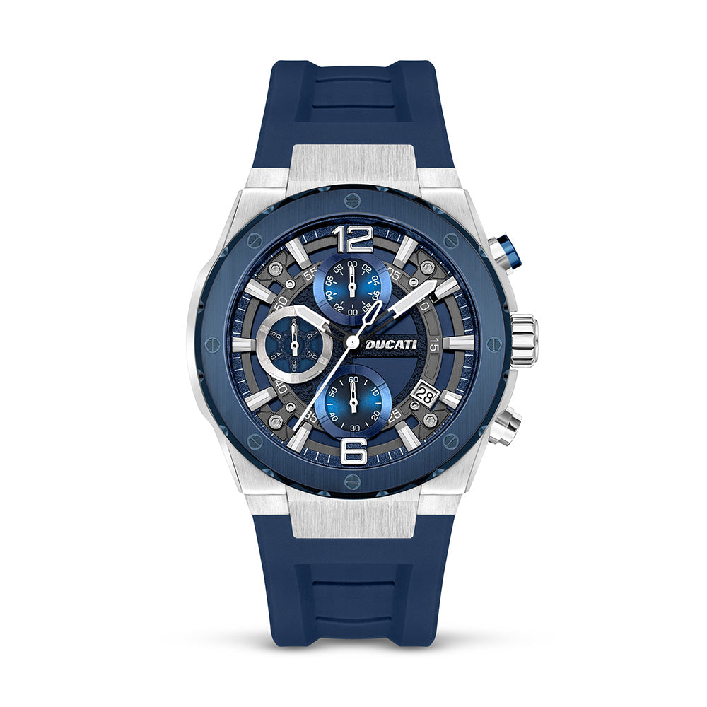 Ducati Dt003 Blue Dial Ss Case Blue Strap