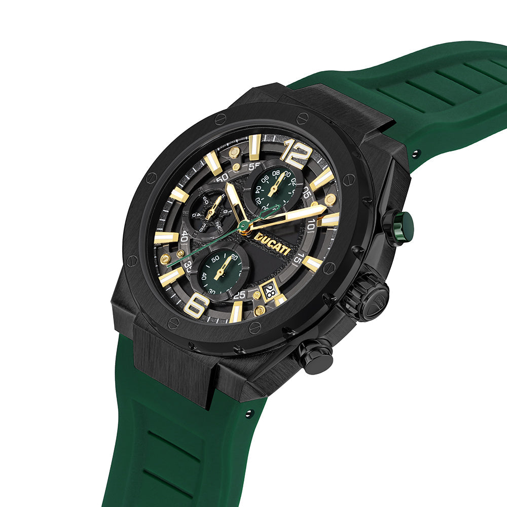 Ducati Dt003 Green Dial Black Case Green Strap